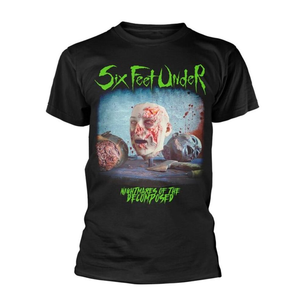Six Feet Under Unisex Adult Nightmares Of The Decomposed T-Shirt / Black